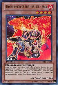 Brotherhood of the Fire Fist - Bear - Cosmo Blazer (CBLZ) #CBLZ-EN024 - Ultra Rare YuGiOh Trading Card