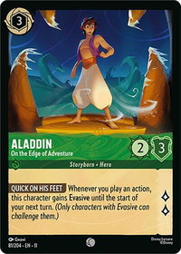 Aladdin - On the Edge of Adventure - Winterspell (11) #81/204 - Common Disney Lorcana Trading Card