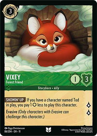 Vixey - Forest Friend - Winterspell (11) #86/204 - Uncommon Disney Lorcana Trading Card