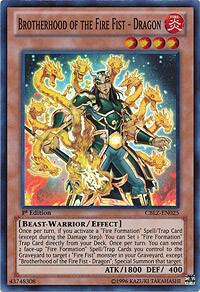 Brotherhood of the Fire Fist - Dragon - Cosmo Blazer YuGiOh trading card