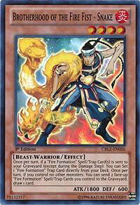 Brotherhood of the Fire Fist - Snake - Cosmo Blazer (CBLZ) #CBLZ-EN026 - Super Rare YuGiOh Trading Card