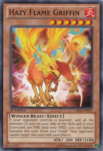 Hazy Flame Griffin - Cosmo Blazer (CBLZ) #CBLZ-EN029 - Common / Short Print YuGiOh Trading Card
