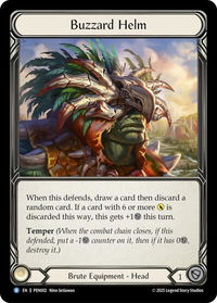 Buzzard Helm - Compendium of Rathe (PEN) #PEN002 - Rare Flesh and Blood Trading Card