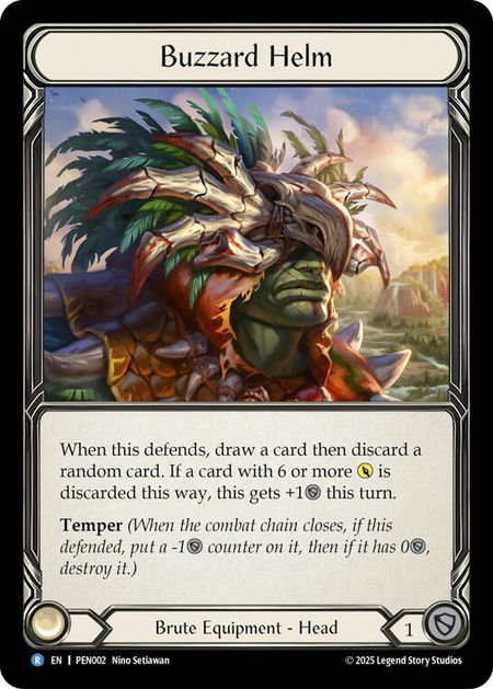 Buzzard Helm - Compendium of Rathe Flesh and Blood trading card