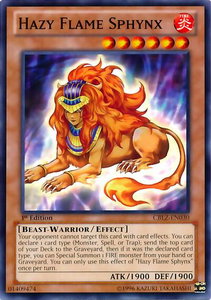 Hazy Flame Sphynx - Cosmo Blazer (CBLZ) #CBLZ-EN030 - Common / Short Print YuGiOh Trading Card