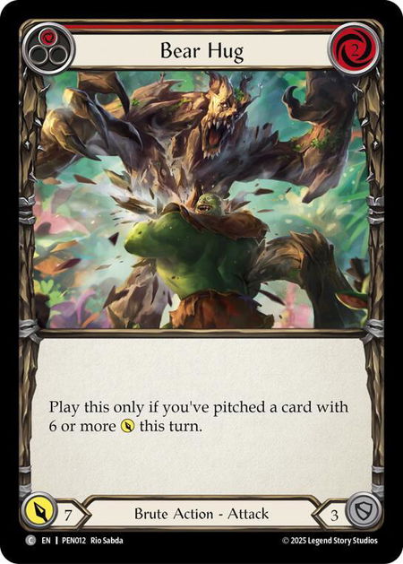 Bear Hug (Red) - Compendium of Rathe Flesh and Blood trading card