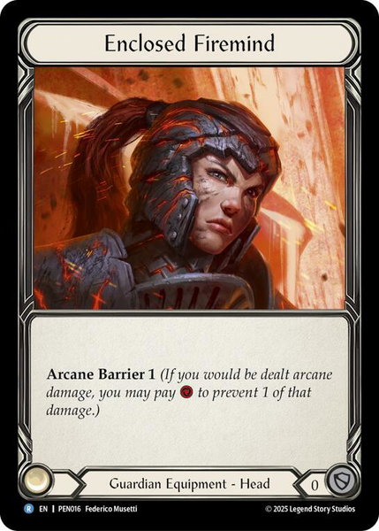 Enclosed Firemind trading card from Compendium of Rathe Enclosed Firemind - Compendium of Rathe Flesh and Blood trading card