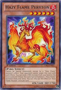 Hazy Flame Peryton - Cosmo Blazer YuGiOh trading card