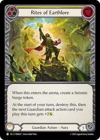 Rites Of Earthlore (Yellow) - Compendium of Rathe (PEN) #PEN027 - Common Flesh and Blood Trading Card