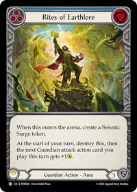 Rites Of Earthlore (Blue) - Compendium of Rathe (PEN) #PEN028 - Common Flesh and Blood Trading Card