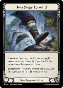 Two Steps Forward - Compendium of Rathe (PEN) #PEN033 - Rare Flesh and Blood Trading Card