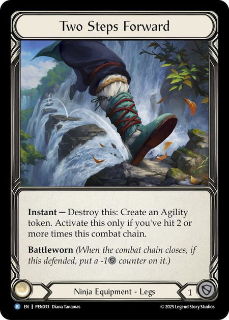 Two Steps Forward - Compendium of Rathe Flesh and Blood trading card