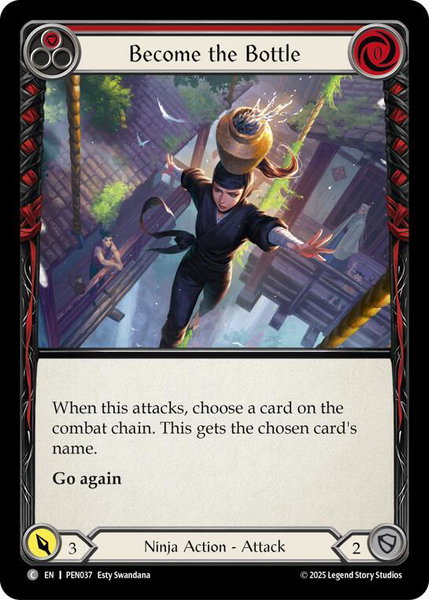 Become The Bottle (Red) trading card from Compendium of Rathe Become The Bottle (Red) - Compendium of Rathe Flesh and Blood trading card