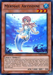 Mermail Abyssdine - Cosmo Blazer (CBLZ) #CBLZ-EN032 - Super Rare YuGiOh Trading Card
