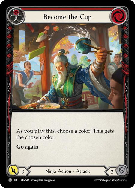 Become The Cup (Red) - Compendium of Rathe Flesh and Blood trading card