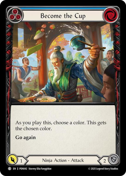 Become The Cup (Blue) trading card from Compendium of Rathe Become The Cup (Blue) - Compendium of Rathe Flesh and Blood trading card