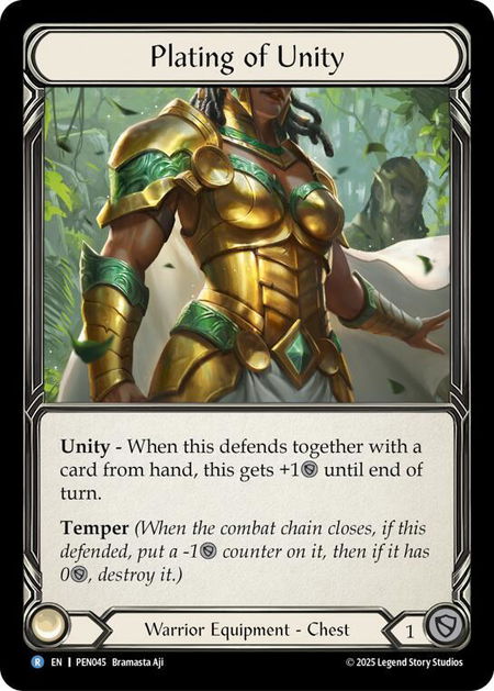 Plating Of Unity - Compendium of Rathe Flesh and Blood trading card