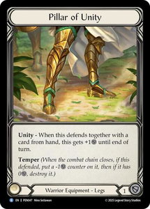 Pillar Of Unity - Compendium of Rathe (PEN) #PEN047 - Rare Flesh and Blood Trading Card