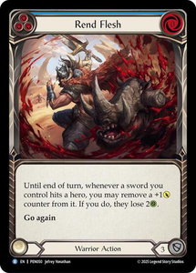 Rend Flesh (Blue) - Compendium of Rathe (PEN) #PEN050 - Rare Flesh and Blood Trading Card