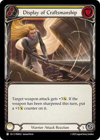 Display Of Craftsmanship (Yellow) - Compendium of Rathe (PEN) #PEN052 - Common Flesh and Blood Trading Card