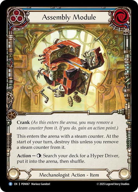 Assembly Module (Blue) - Compendium of Rathe Flesh and Blood trading card