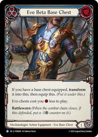 Evo Beta Base Chest (Blue) - Compendium of Rathe (PEN) #PEN069 - Rare Flesh and Blood Trading Card