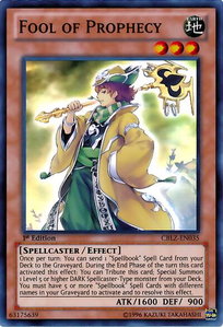 Fool of Prophecy - Cosmo Blazer (CBLZ) #CBLZ-EN035 - Super Rare YuGiOh Trading Card