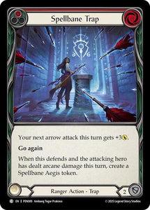 Spellbane Trap (Red) - Compendium of Rathe (PEN) #PEN089 - Common Flesh and Blood Trading Card