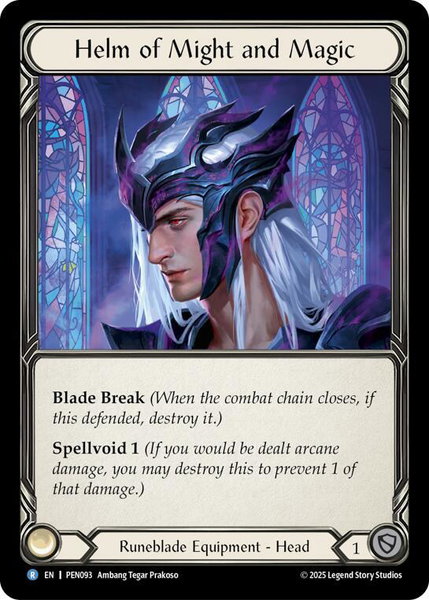 Helm Of Might And Magic trading card from Compendium of Rathe Helm Of Might And Magic - Compendium of Rathe Flesh and Blood trading card