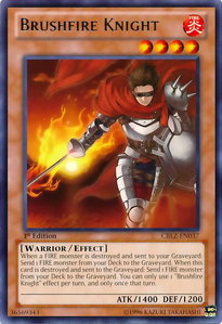 Brushfire Knight - Cosmo Blazer (CBLZ) #CBLZ-EN037 - Rare YuGiOh Trading Card
