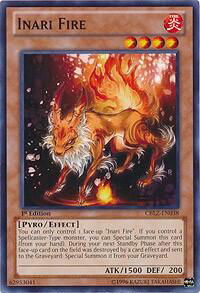 Inari Fire - Cosmo Blazer (CBLZ) #CBLZ-EN038 - Common / Short Print YuGiOh Trading Card