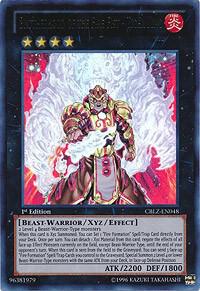 Brotherhood of the Fire Fist - Tiger King - Cosmo Blazer YuGiOh trading card