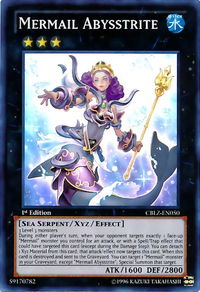Mermail Abysstrite - Cosmo Blazer (CBLZ) #CBLZ-EN050 - Super Rare YuGiOh Trading Card