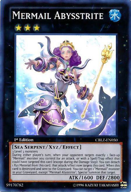 Mermail Abysstrite - Cosmo Blazer YuGiOh trading card