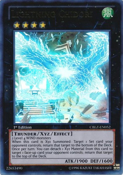 Lightning Chidori trading card from Cosmo Blazer Lightning Chidori - Cosmo Blazer YuGiOh trading card