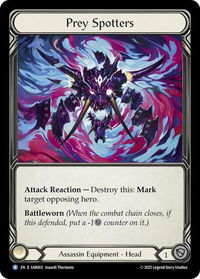 Prey Spotters - Silver Age Chapter 2  #SAR003 - Rare Flesh and Blood Trading Card