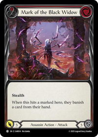 Mark of the Black Widow (Red) - Silver Age Chapter 2  #SAR014 - Common Flesh and Blood Trading Card