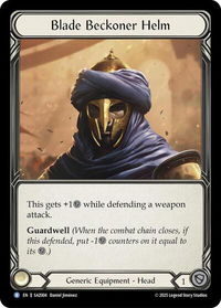 Blade Beckoner Helm (SAZ004) - Silver Age Chapter 2  #SAZ004 - Rare Flesh and Blood Trading Card