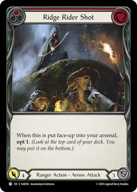 Ridge Rider Shot - Silver Age Chapter 2 Flesh and Blood trading card