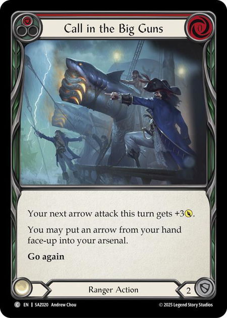 Call in the Big Guns - Silver Age Chapter 2 Flesh and Blood trading card