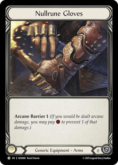 Nullrune Gloves - Silver Age Chapter 2 Flesh and Blood trading card