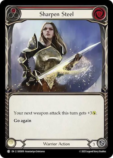 Sharpen Steel - Silver Age Chapter 2 Flesh and Blood trading card