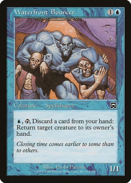 Waterfront Bouncer - Mercadian Masques Magic: The Gathering trading card