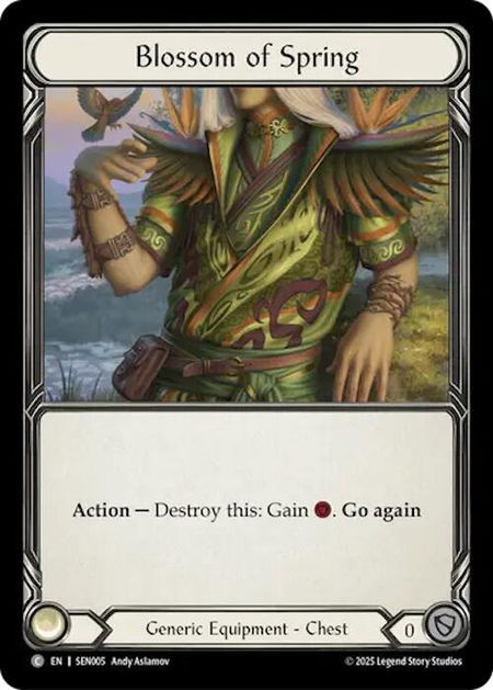 Blossom of Spring (SEN005) - Silver Age Chapter 2 Flesh and Blood trading card