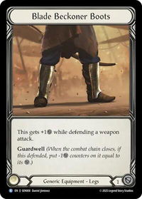 Blade Beckoner Boots (SEN008) - Silver Age Chapter 2  #SEN008 - Rare Flesh and Blood Trading Card
