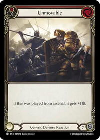 Unmovable (Red) - Silver Age Chapter 2  #SEN012 - Common Flesh and Blood Trading Card