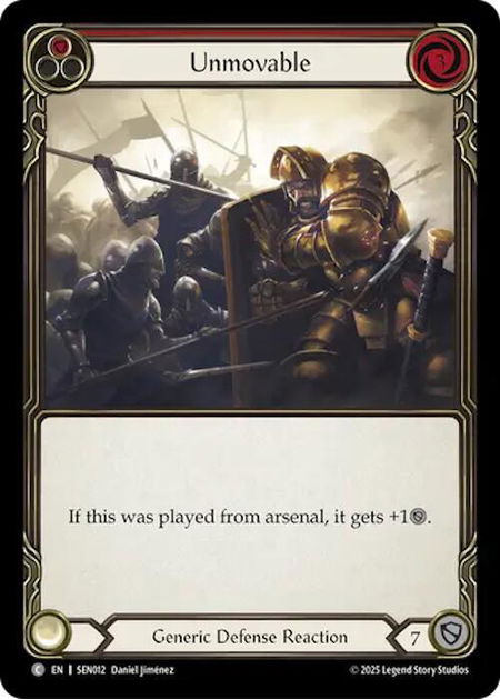 Unmovable (Red) - Silver Age Chapter 2 Flesh and Blood trading card