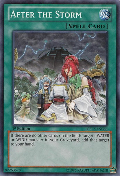 After the Storm trading card from Cosmo Blazer After the Storm - Cosmo Blazer YuGiOh trading card