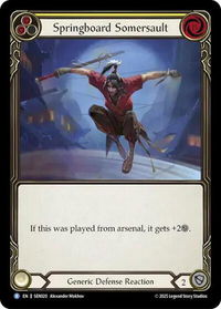 Springboard Somersault (SEN020) - Silver Age Chapter 2  #SEN020 - Rare Flesh and Blood Trading Card