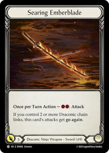 Searing Emberblade - Silver Age Chapter 2 Flesh and Blood trading card